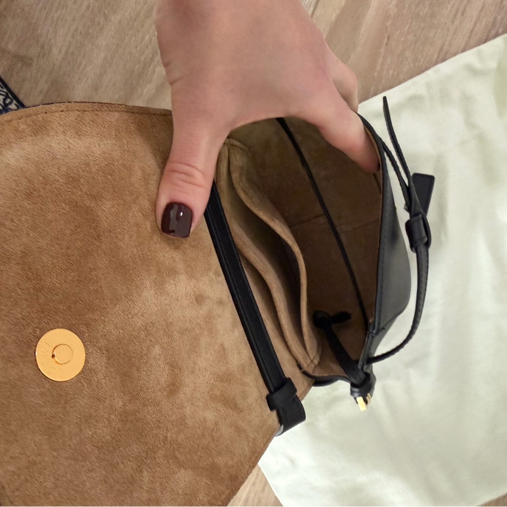 Loewe Black Mini Gate Dual bag with Logo Strap - Picture 6 of 9